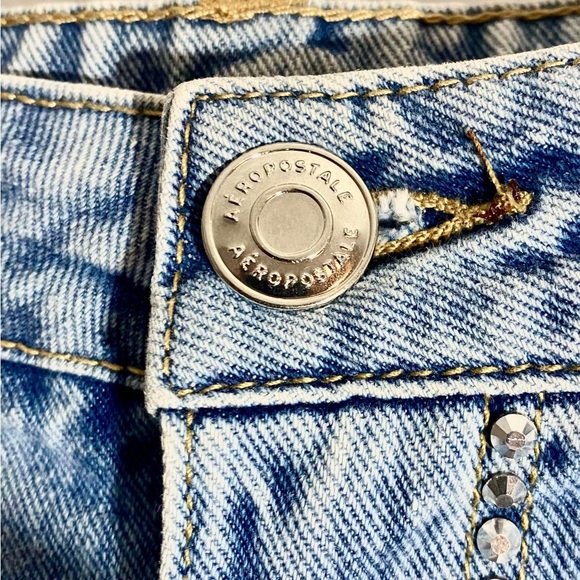 Taylor Swift Inspired Bedazzled Aeropostale Mom Jeans Size 12 - Picture 5 of 10